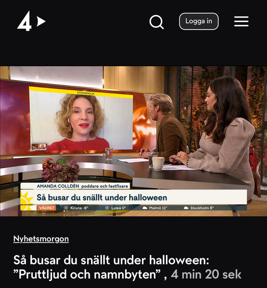 Om bus på Halloween i Nyhetsmorgon!