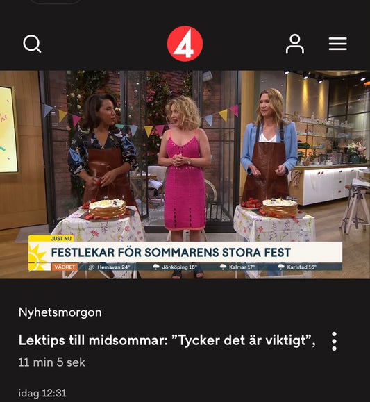 Midsommarlekar i Nyhetsmorgon!