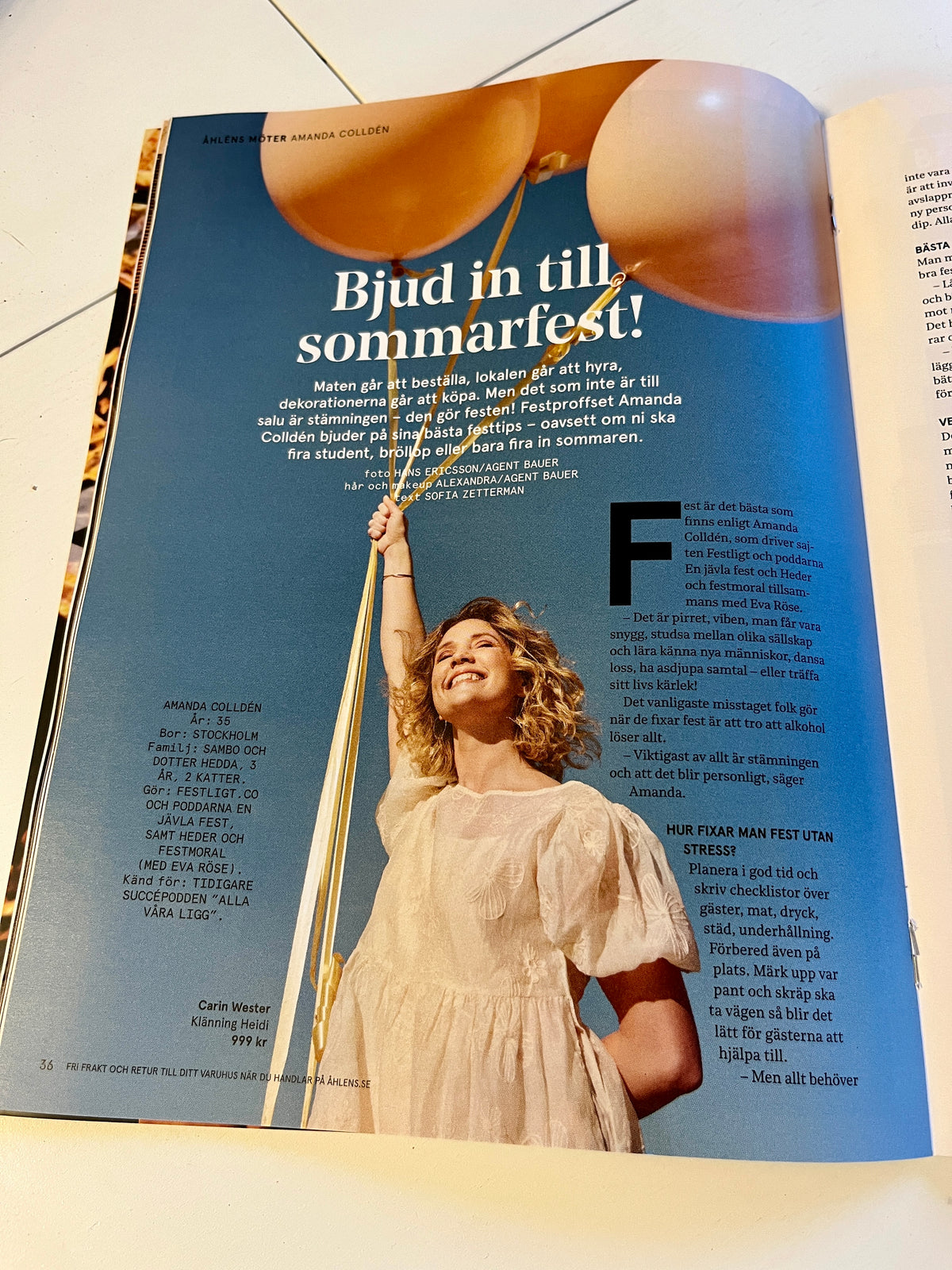 Bjud in till sommarfest! I Åhlens medlemstidning