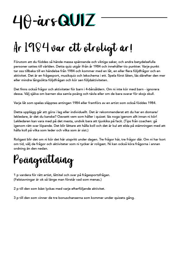 41årsfirande 2025 - PREMIUM!