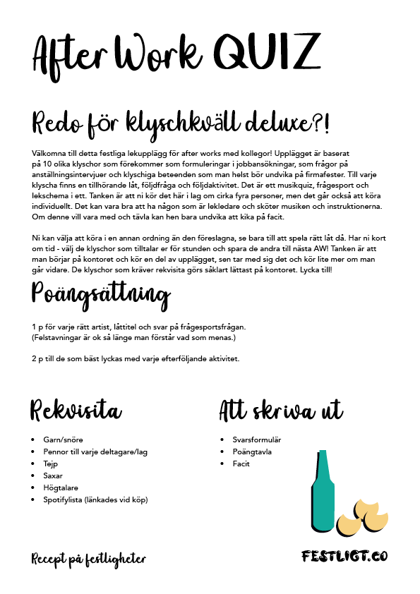After work på kontoret!