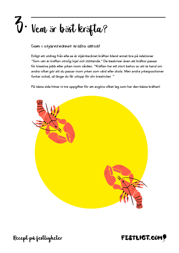 Femkamp till kräftskivan!