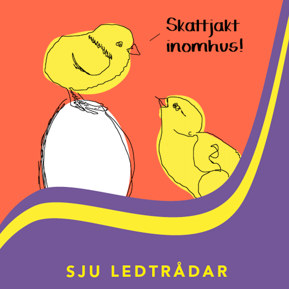 Stor påskäggsjakt för barn inomhus - sju ledtrådar!