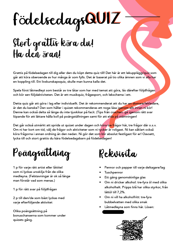 Födelsedagsfirande - livskunskap!