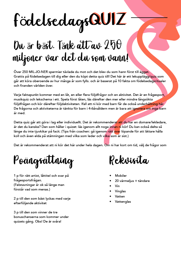 Födelsedagsfirande - PREMIUM!